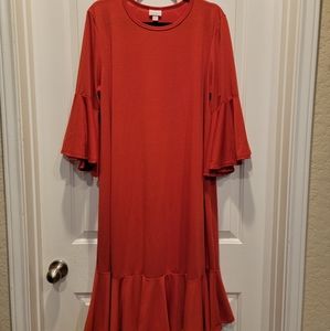 Red LuLaRoe Maurine Dress